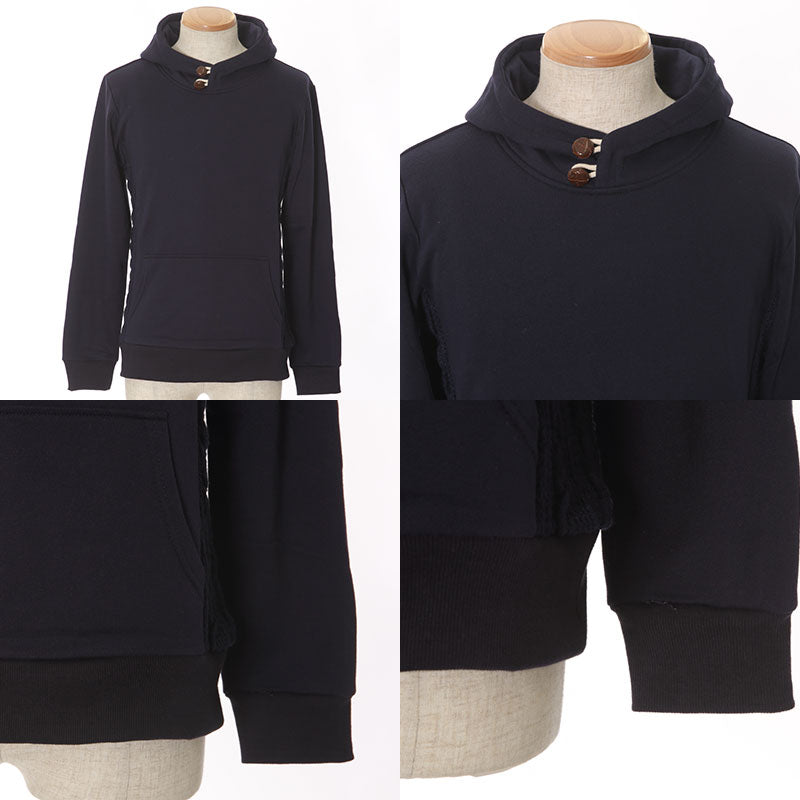 切り替えデザインプルパーカー