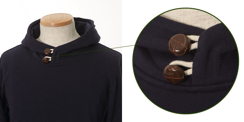 切り替えデザインプルパーカー