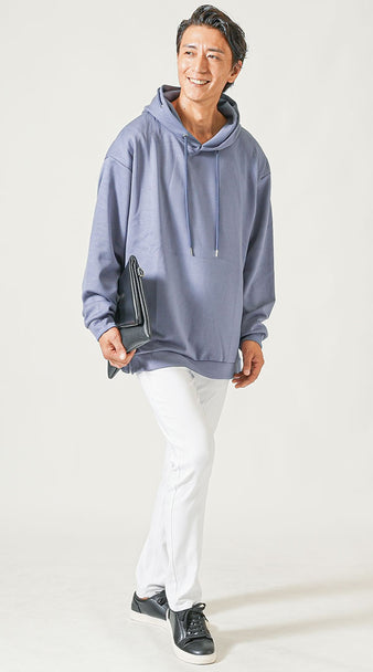 プルオーバーパーカーコーディネート