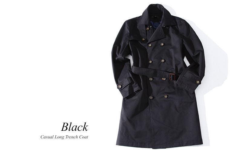 カジュアルロングトレンチコート Biz