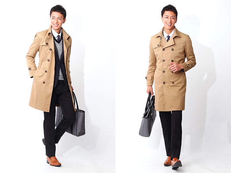 カジュアルロングトレンチコート Biz