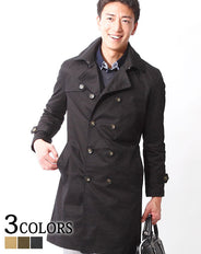 カジュアルロングトレンチコート Biz