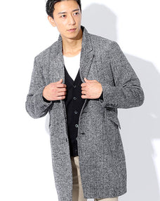 カジュアルデザインチェスターコート