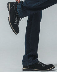 フェイクレザーマウンテンショートブーツ