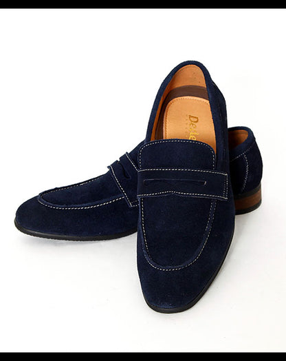 本革スエードコインローファー 日本製 Biz