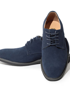 本革スエードプレーントゥシューズ 日本製