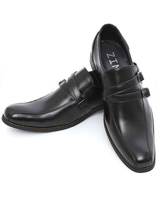 本牛革ダブルベルトデザインビジネスカジュアルシューズ 日本製