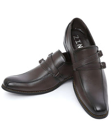 本牛革ダブルベルトデザインビジネスカジュアルシューズ 日本製