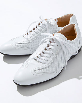 牛革モードスニーカー