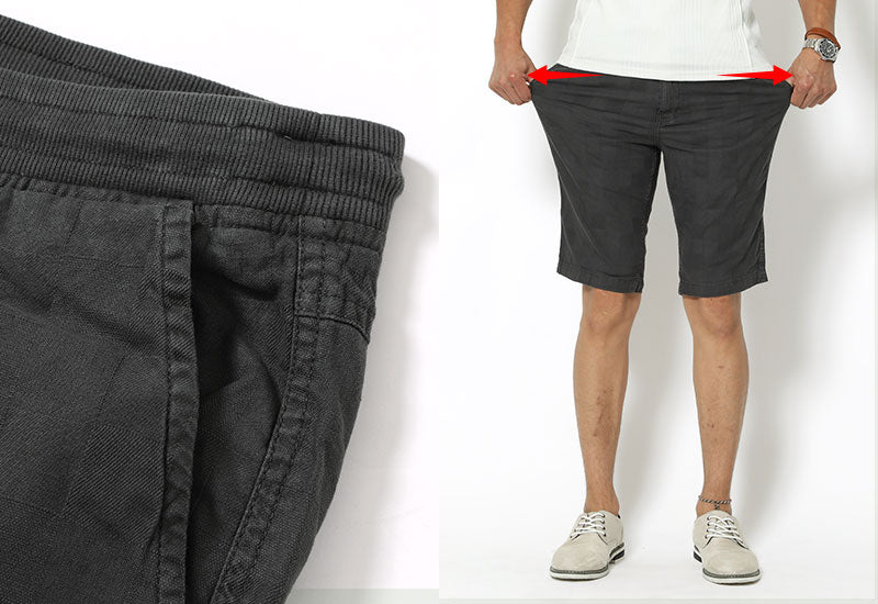 ブロックチェックデザインハーフパンツ