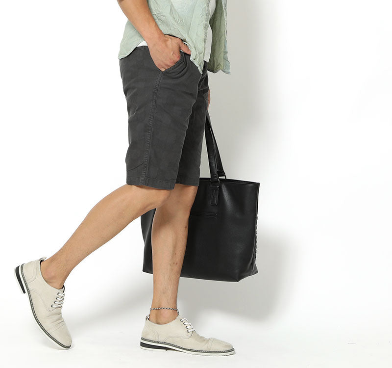 ブロックチェックデザインハーフパンツ