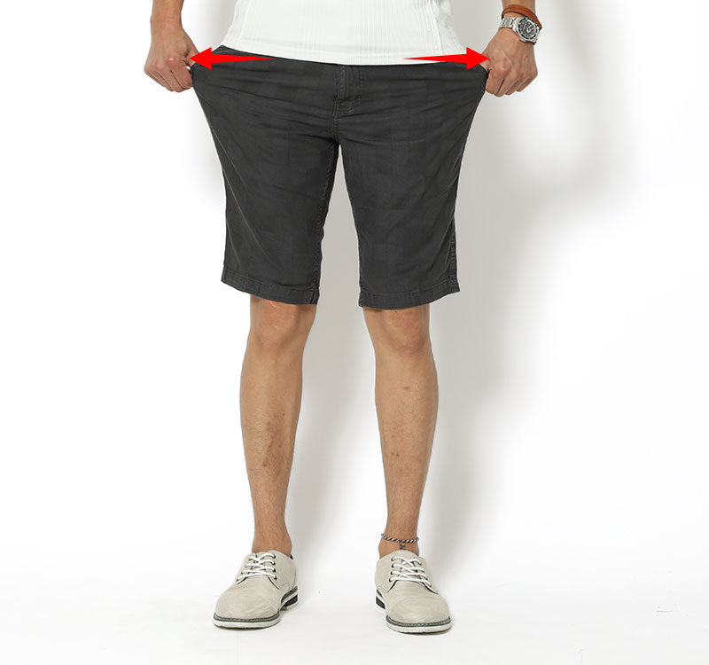 ブロックチェックデザインハーフパンツ