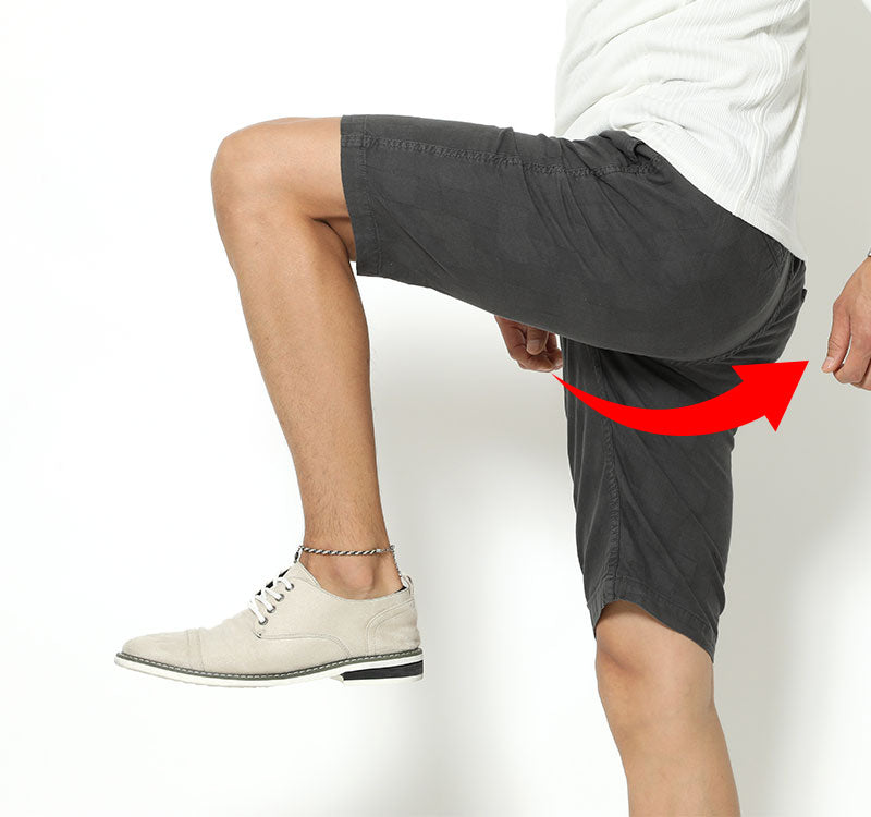 ブロックチェックデザインハーフパンツ