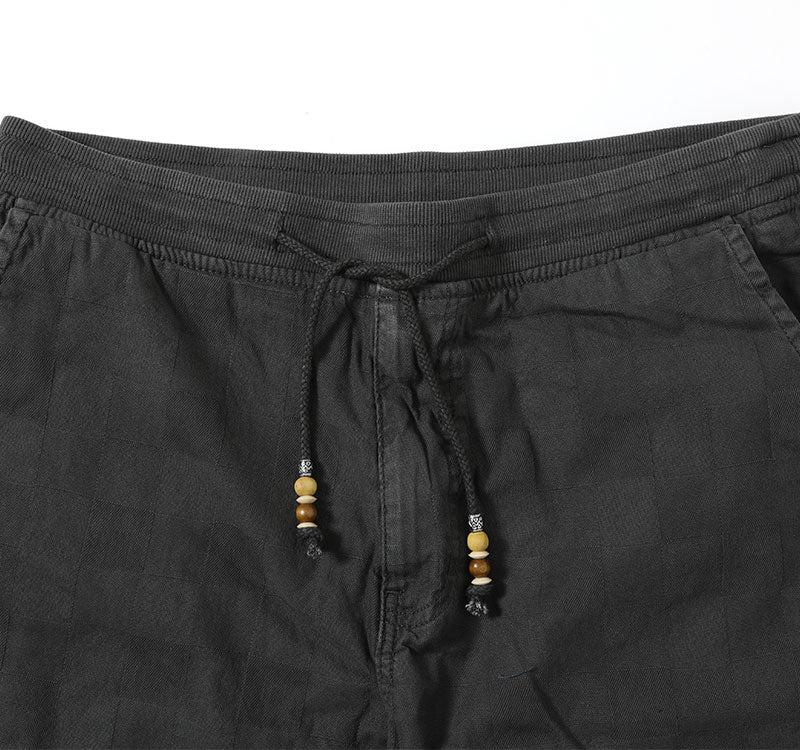 ブロックチェックデザインハーフパンツ