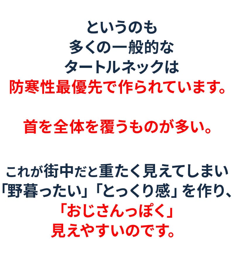 リブ編みスリムハイネックニット