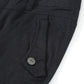 ジップデザインコットンサテンストレッチカーゴパンツ