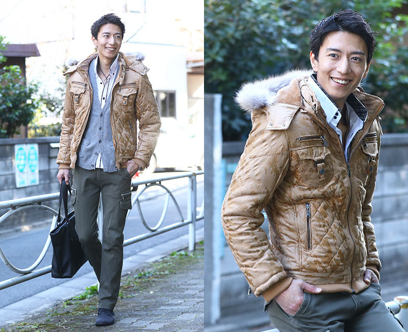 中綿ダウンジャケット アウター メンズ 冬 おしゃれ 暖かい 防寒 人気
