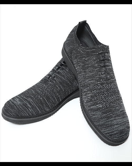 ニット素材杢デザインデシューズ