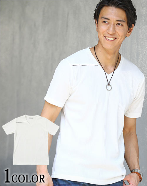 ランダムテレコトリコパイピング半袖Tシャツ