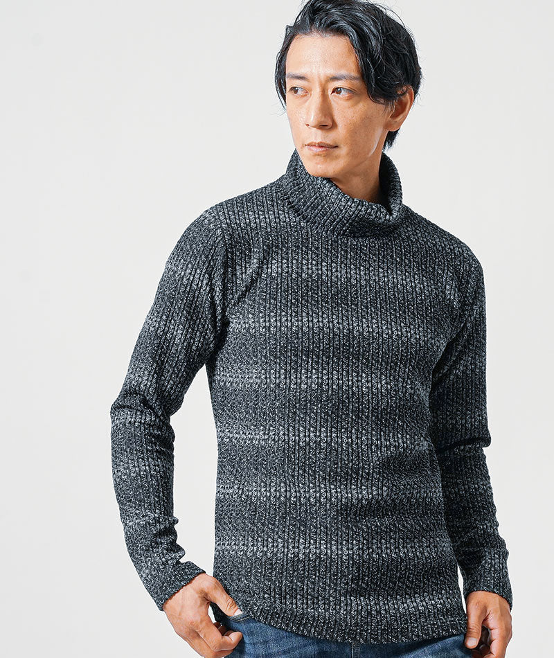 ハイネック Tシャツ カットソー メンズ 長袖 かっこいい モテる