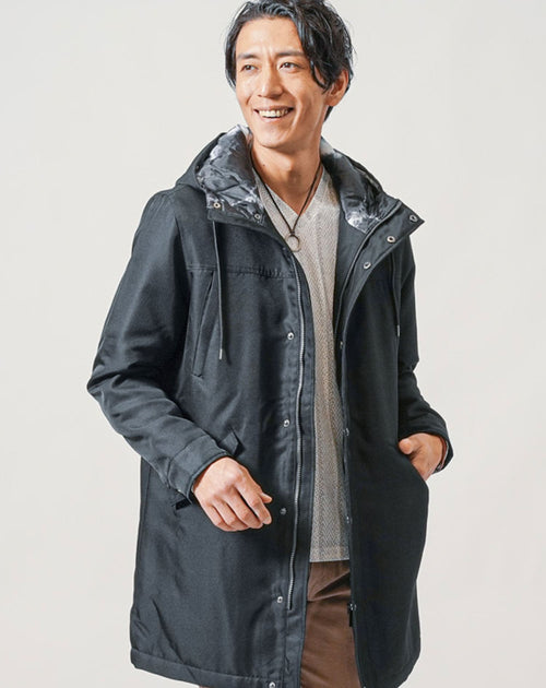 フードデザイン中綿コート