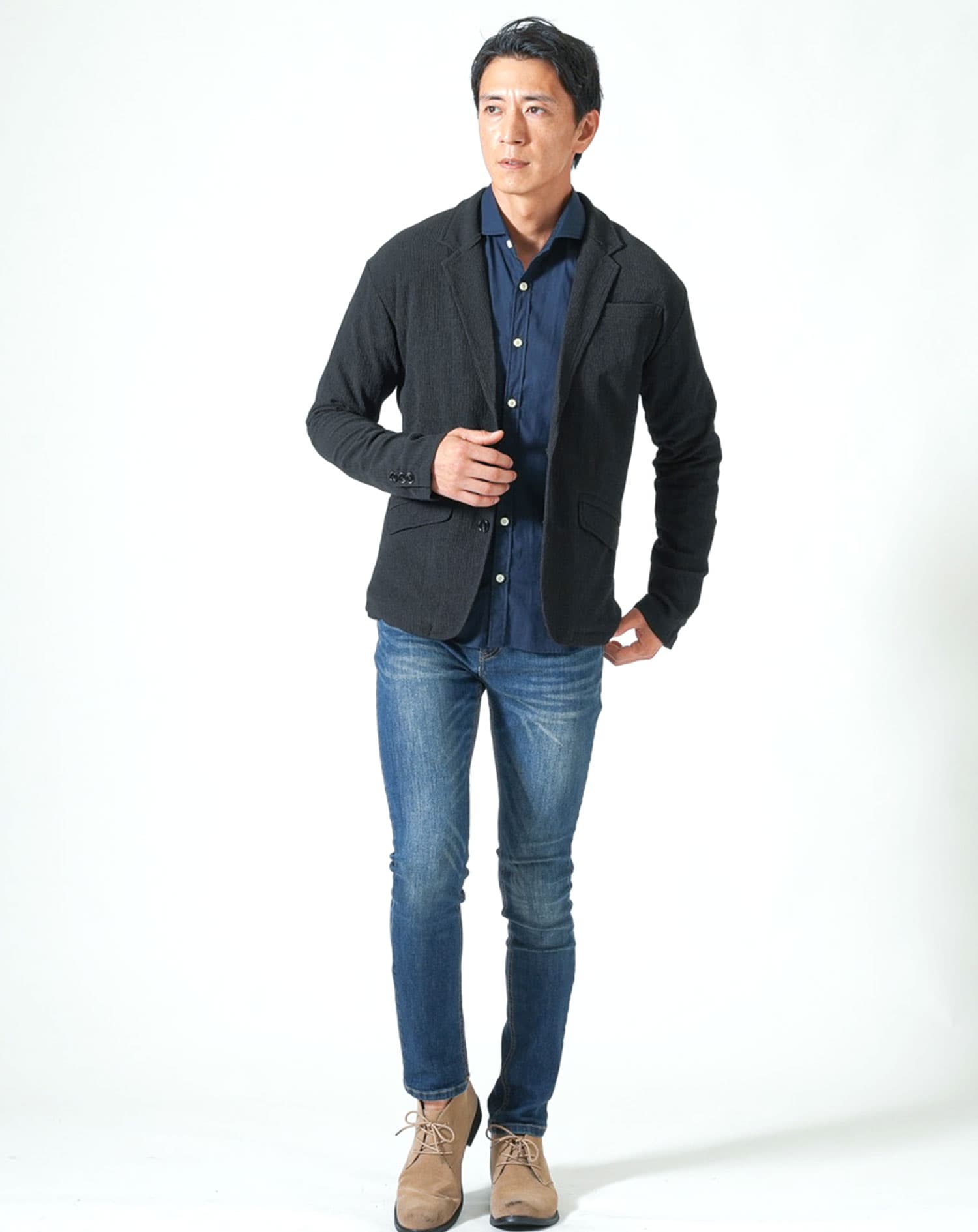 黒のカジュアルジャケット 楽天市場】ジャケット 黒 メンズ 服 テーラードジャケット ジップ