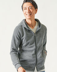 ジオメタリック柄長袖ジップパーカー