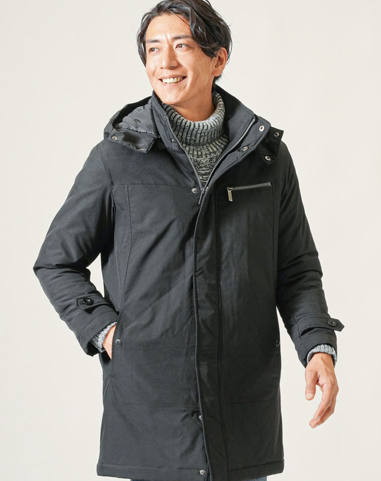 メンズにおすすめの中綿入り軽量ロングコート