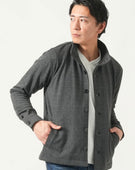 グレンチェックスタンドカラー長袖ジャケット