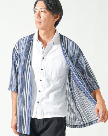 バルファレース5分袖カーディガン