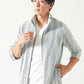 スリムフィットテレコVネック半袖Tシャツ