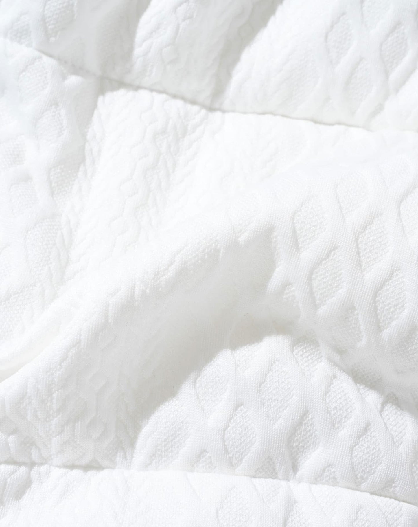 カットジャガード中綿ファイバーダウンジャケット