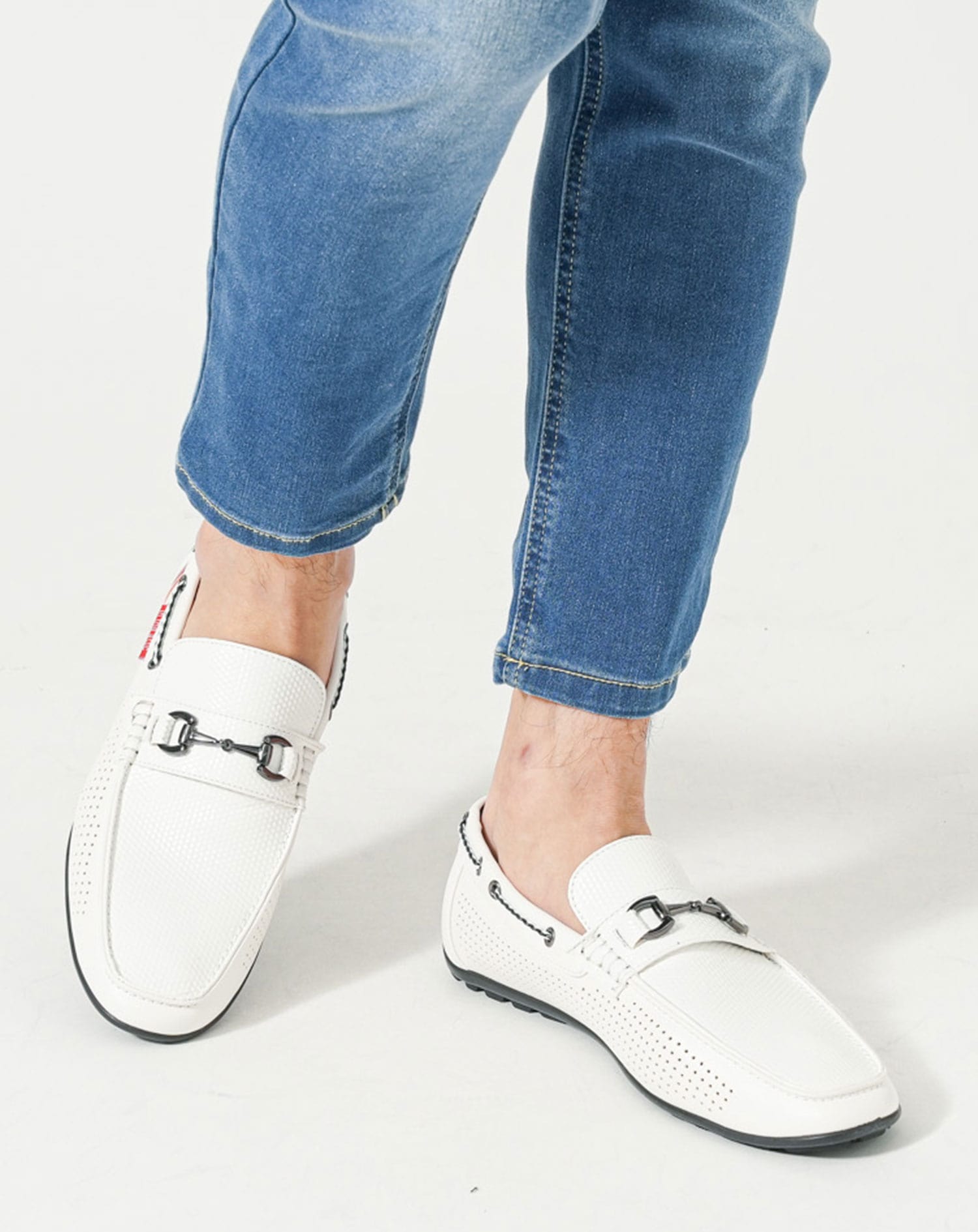 PUレザーイタリアラインビット付きドライビングシューズ ドライビング