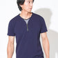 接触冷感フェイクレイヤードVネック半袖Ｔシャツ