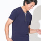 接触冷感フェイクレイヤードVネック半袖Ｔシャツ