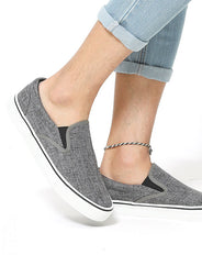 キャンバス生地スリッポンスニーカー