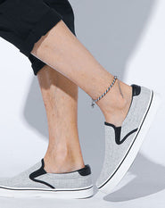 キャンバス生地スリッポンスニーカー