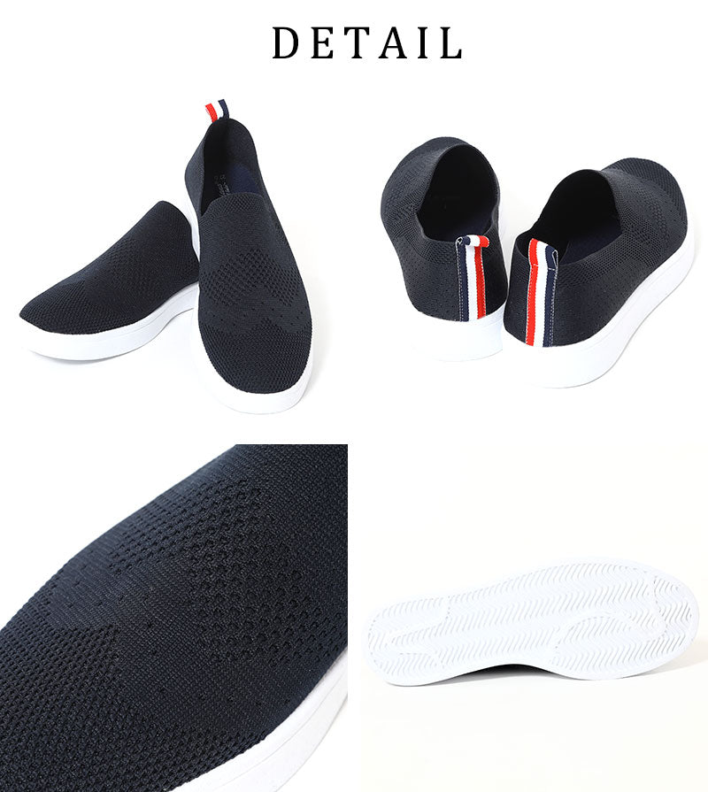 「セール商品」バッグトリコロールデザインスリッポンシューズ