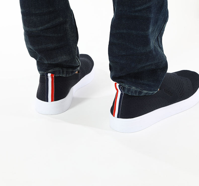 「セール商品」バッグトリコロールデザインスリッポンシューズ