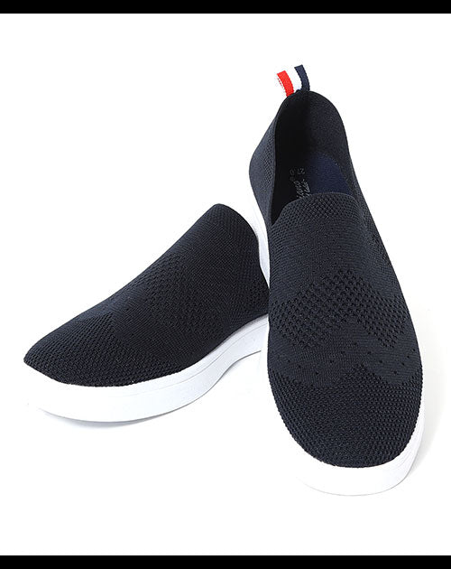 「セール商品」バッグトリコロールデザインスリッポンシューズ