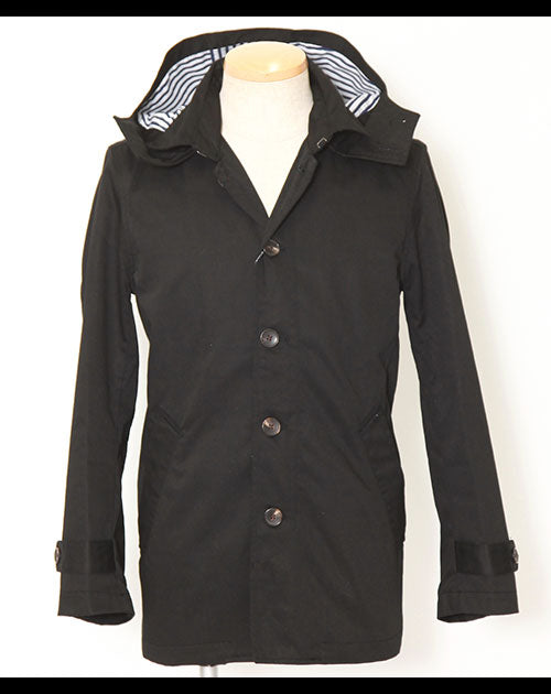 フード脱着トレンチコート