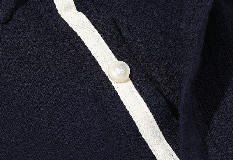 綿麻７分袖シャツ×半袖ボーダーＴシャツ　2点セット