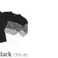 グラデーションデザインⅤネックニット×無地Ｔシャツ　2点セット