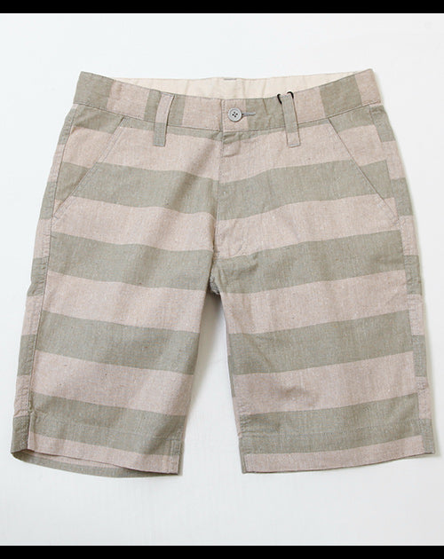 リサイクルコットンボーダーショートパンツ