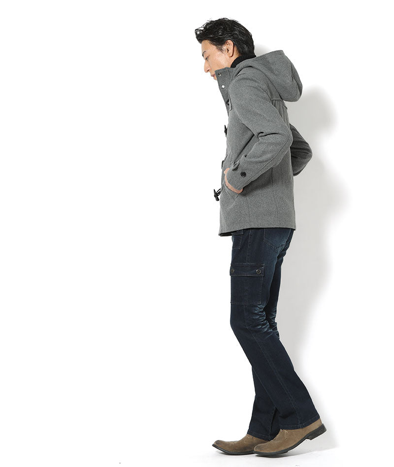 ショート丈メルトンダッフルコート ｜ メンズファッション通販