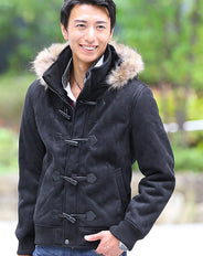 フェイクムートンショート丈ダッフルコート