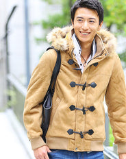 フェイクムートンショート丈ダッフルコート