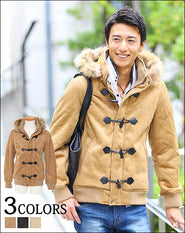 フェイクムートンショート丈ダッフルコート