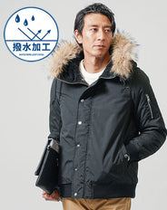 撥水加工リアルファーミリタリー中綿ブルゾンジャケット