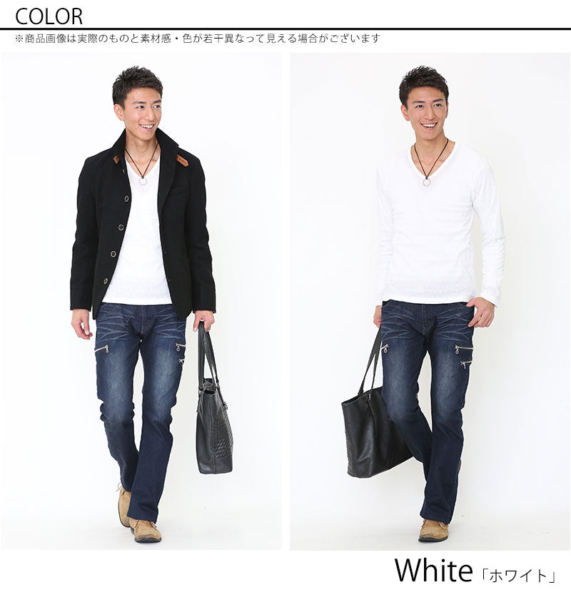 シャドーアーガイルデザインカットソー　日本製